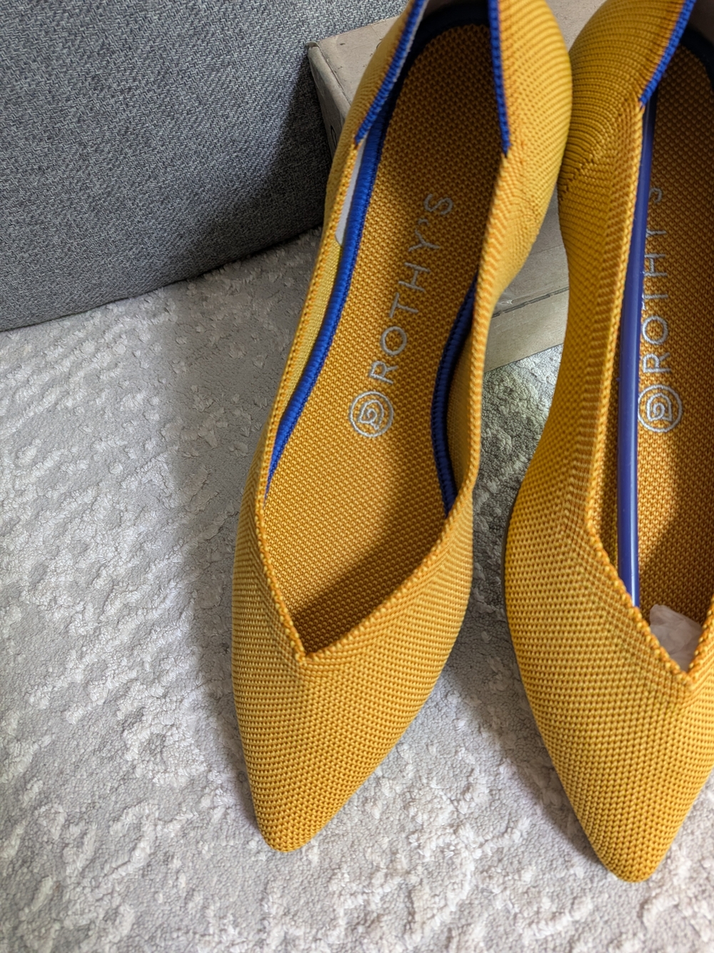 Rothy's The Point II Marigold Size 8.5 Women's flats New in Box